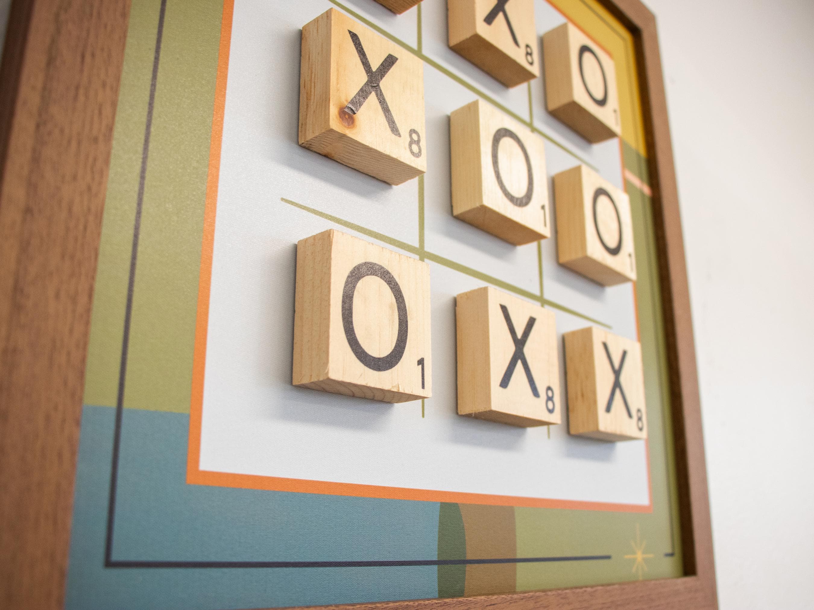 Mid-Century Modern Magnetic Game Set | Chess Set | Board Game | Room Decor | Game Room decor | Wall Games | Basement Decor | MCM Wall Art