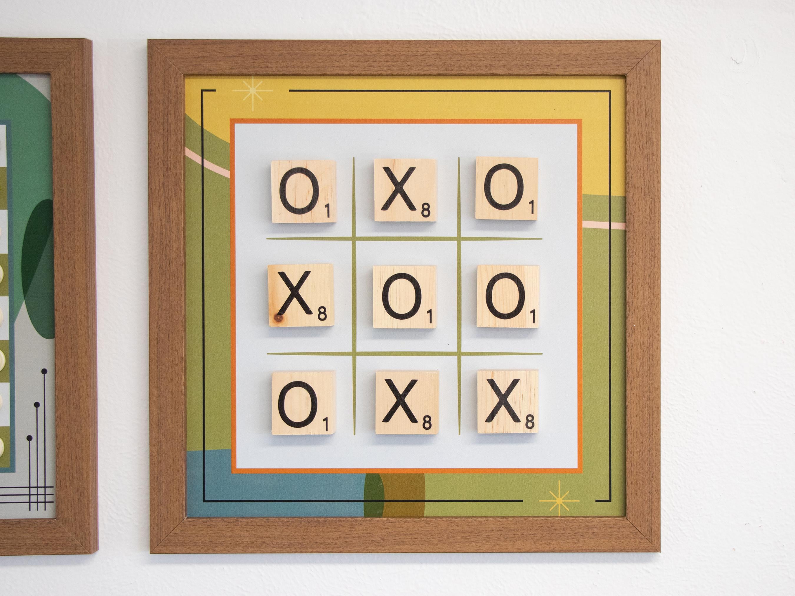 Mid-Century Modern Magnetic Game Set | Chess Set | Board Game | Room Decor | Game Room decor | Wall Games | Basement Decor | MCM Wall Art